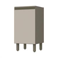 Balcão Henn Connect Sem Tampo 1 Porta 35cm Duna/cristal - 1