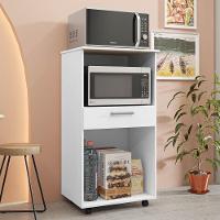 Balcão Multiuso 2 Portas 1 Gaveta Diamond K02 Branco/supremo - Mpozenato - 7