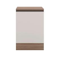 Balcão Com Tampo 58 Cm 1 Porta Etna Poliman Móveis Carvalho Oak E Off White - 3