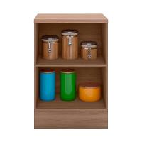 Balcão Com Tampo 58 Cm 1 Porta Etna Poliman Móveis Carvalho Oak E Off White - 6