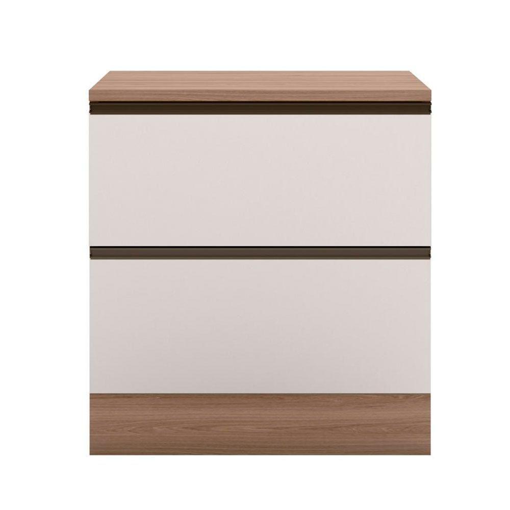 Balcão Com Tampo 80 Cm 1 Porta 1 Gaveta Etna Poliman Móveis Carvalho Oak E Off White - 6