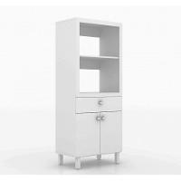 Balcão com 02 Portas Branco Tecno Mobili - 6