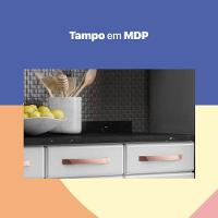 Balcão Gabinete Cozinha Aço Telasul Mirage New C/tampo