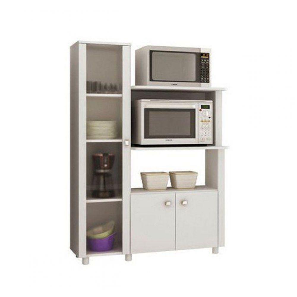 Balcão Multiuso 03 Portas Branco Tecno Mobili - 5