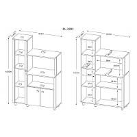 Balcão Multiuso 03 Portas Branco Tecno Mobili - 11