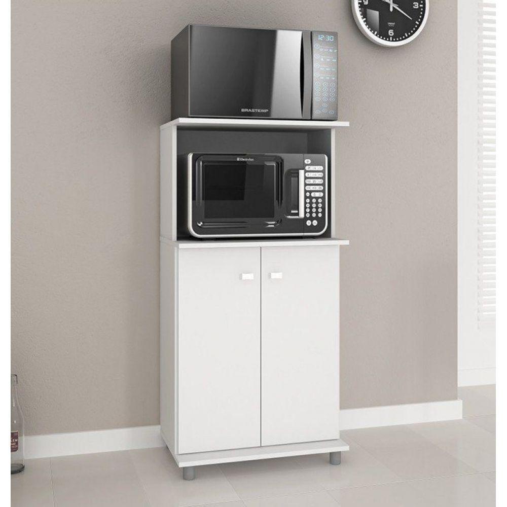 Balcão com 02 Portas Branco Tecno Mobili - 2