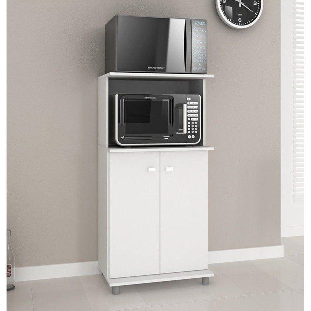 Balcão com 02 Portas Branco Tecno Mobili - 4