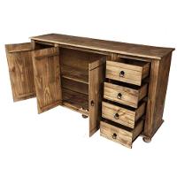 Balcão com Tampo de Madeira Maciça 85x40x1,60 Móveis Rio Negrinho - 6