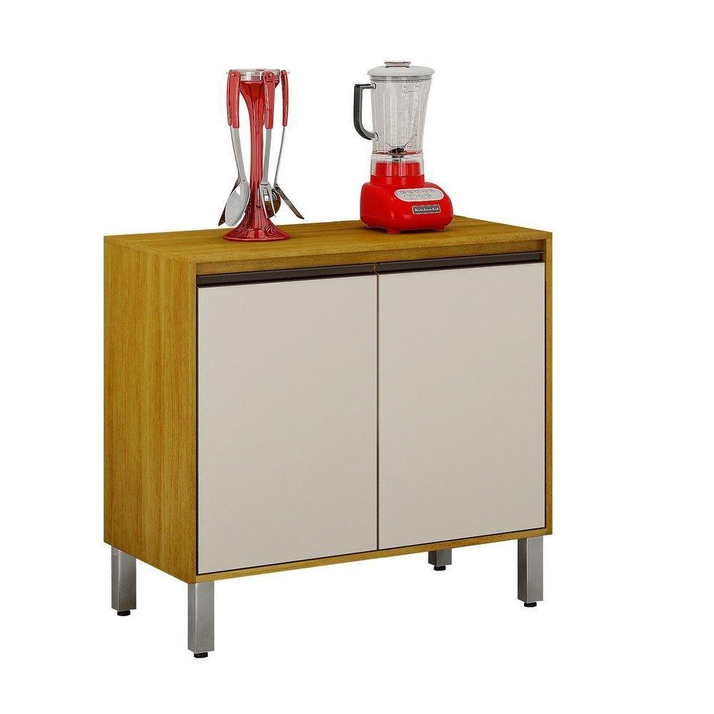 Balcão 2 Portas Eduarda Chf Móveis Cinamomo/off White - 1