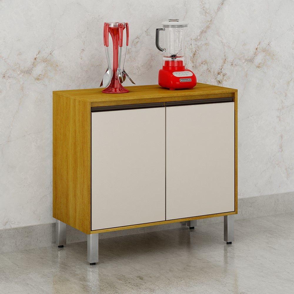 Balcão 2 Portas Eduarda Chf Móveis Cinamomo/off White - 2