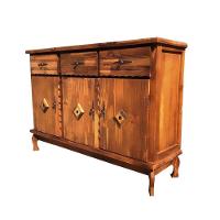 Balcão 3 Portas 3 Gavetas Pé Luís XV Móveis Rústicos Adelin - 2