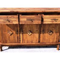 Balcão 3 Portas 3 Gavetas Pé Luís XV Móveis Rústicos Adelin - 5