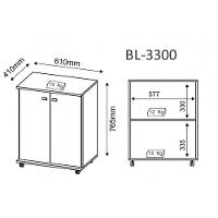Balcão Baixo 02 Portas Branco - Tecno Mobili - 3