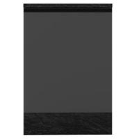 Balcão Com Tampo 0,58m Com 1 Porta Etna Cor Grafite Poliman Móveis - 2