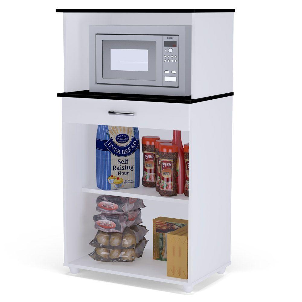 Balcão Cozinha Multiuso 2 Portas E 1 Gaveta Flex Branco - 3