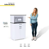 Balcão Cozinha Multiuso 2 Portas E 1 Gaveta Flex Branco - 2