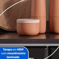 Balcão De Cozinha De Aço Triplo Telasul Diamante C/ Tampo Bco/pto - 3