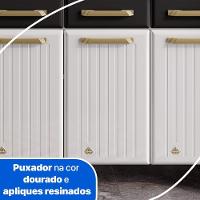 Balcão De Cozinha De Aço Triplo Telasul Diamante C/ Tampo Bco/pto