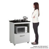 Balcão Cooktop 4 Bocas Salvia Kaiki Móveis Branco. - 3