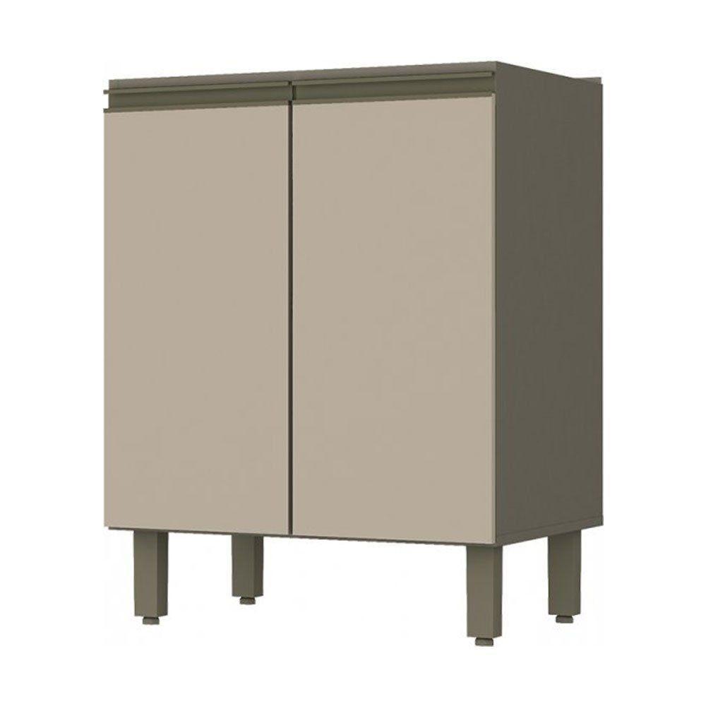 Balcão Henn 2 Portas Sem Tampo Connect 60 Cm C78 Duna/cristal - 1