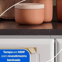Balcão De Cozinha De Aço Triplo Telasul Diamante Smart C/ Tampo Bco - 8