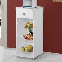 Balcão Fruteira Multiuso Com Cesta E 01 Gaveta Branco - 4