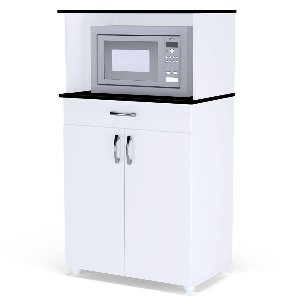 Balcão Cozinha Multi 2 Portas E 1 Gaveta Flex Branco - 1