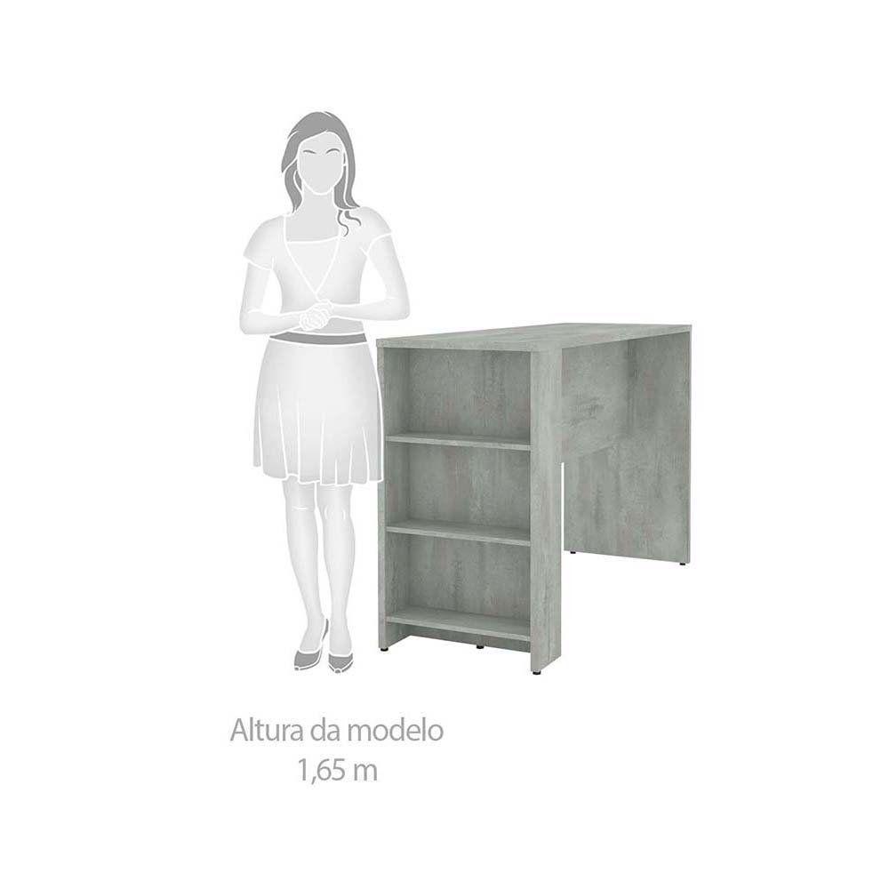 Bancada Mesa Gourmet Para Cozinha 150cm X 97cm Concreto - 5