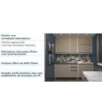 Cozinha 5 Pçs C/Armários E Balcões Pátina Ff C/Mocca Laca - 9