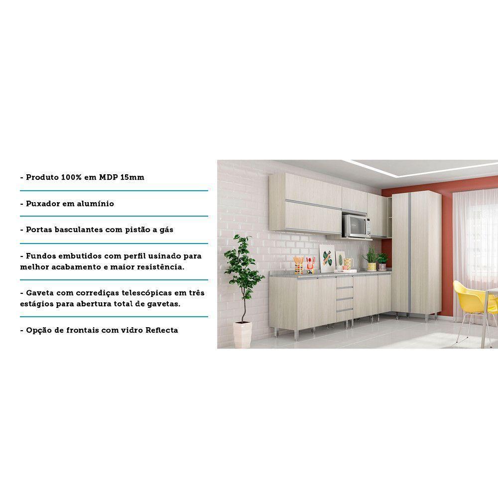 Cozinha Modulada 8 Pçs Legno Crema Lis Legno Crema - 3