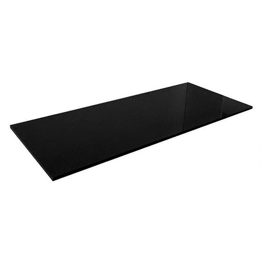 Tampo Balcão Gabinete De Cozinha 100Cm Mdp Preto Onix - 1