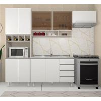 Cozinha Modulada 4 Pçs Legno Crema Com Branco Lis - 2