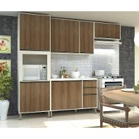 Cozinha 5 Pçs Nicho Armários Balcões C/Tampo Pátina C/Avelã - 1