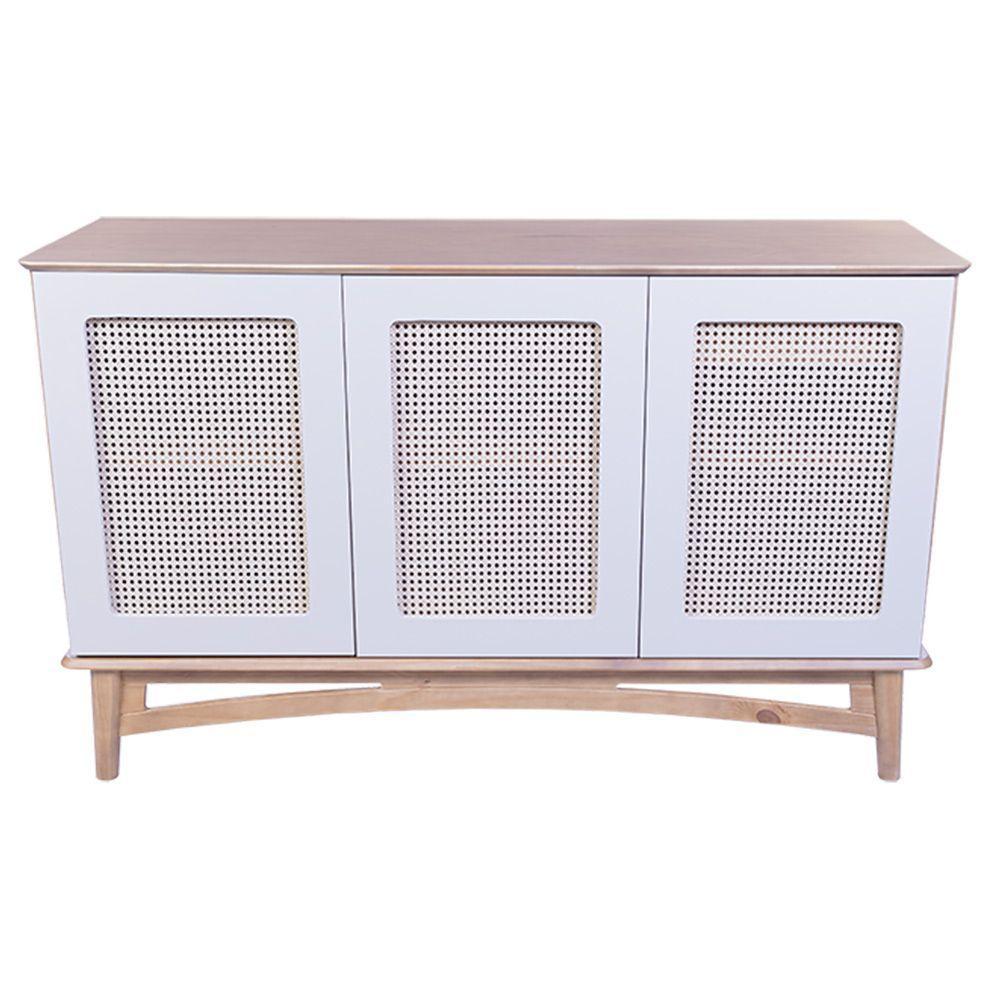 Balcão Veneza 3 Portas E 1 Gaveta Interna - 6005 Cor Garapa - Verniz - 1