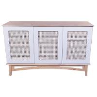 Balcão Veneza 3 Portas E 1 Gaveta Interna - 6005 Cor Garapa - Verniz - 1