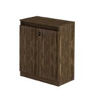 Balcão Com Chave Para Escritório Home Office Me4149 Nogal - 1