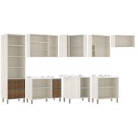 Cozinha 9 Pçs, Paneleiro, Armários E Balcões C/Avelã - 10