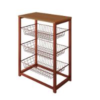 Fruteira Com Suporte Para Micro-Ondas Barcelona Aço Cobre Cesto Cobre Tampo Canela Cor: Cobre - 5