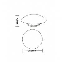 Plafon Solari Redondo Branco Para 2 Lâmpadas E27 Bivolt - 2