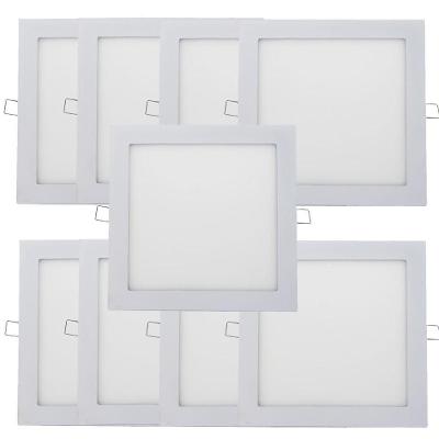 Kit 9 Plafon Painel Led Luminária Downlight 18W Embutir