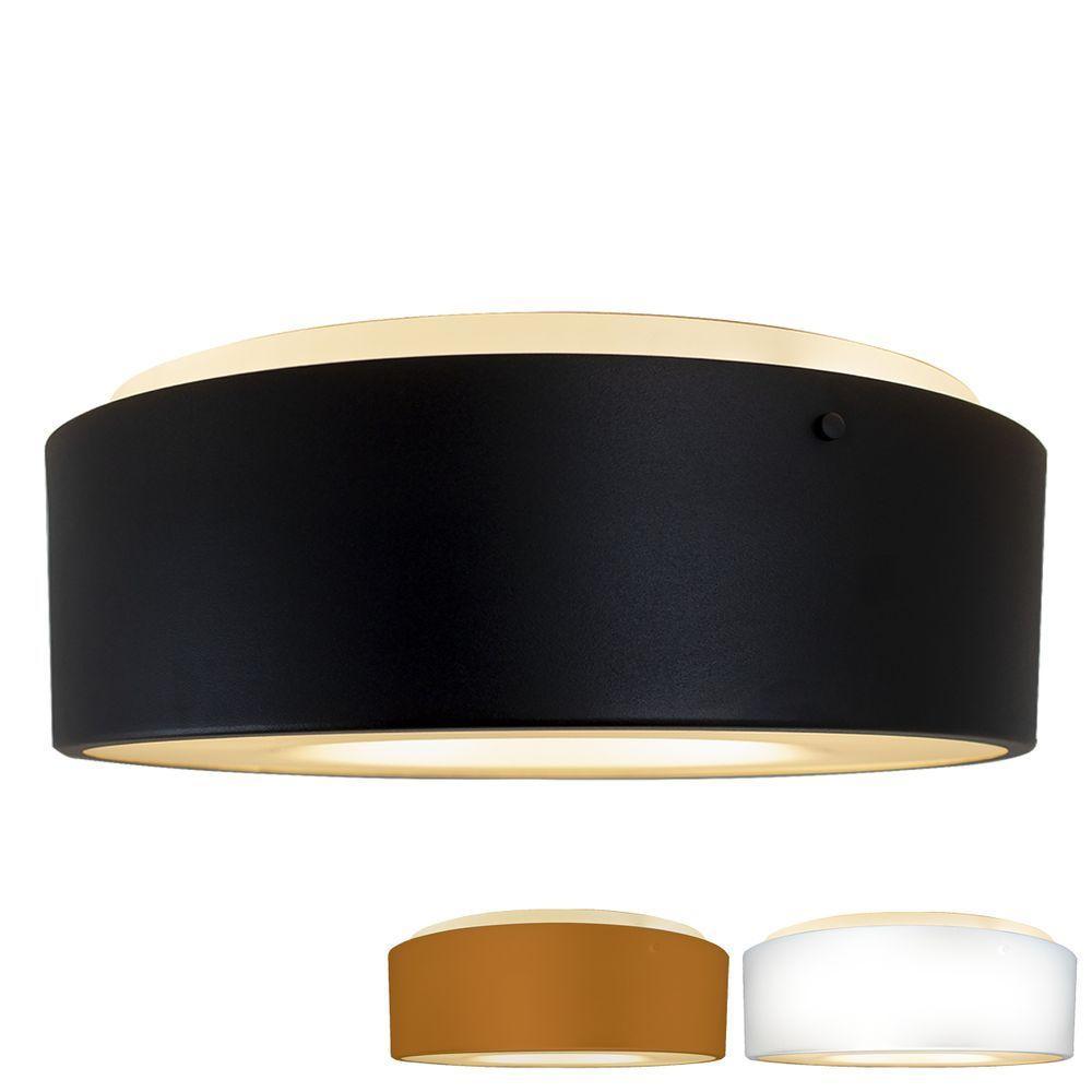 Plafon Taschibra Sushi Redondo Com 4 Lâmpadas 4000k Bivolt Preto - 2