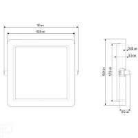 Plafon Led Tramontina Quadrado De Embutir Slim 1000 Lm 12 W Bivolt 4000 K Luz Neutra Tramontina - 2