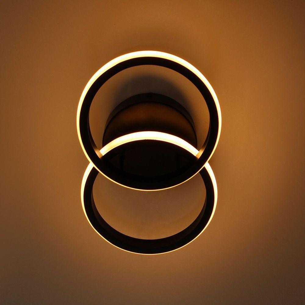 Plafon Taschibra Village Circle Led 10w 3000k Luz Amarela Bivolt Preto - 4
