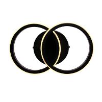 Plafon Taschibra Village Circle Led 10w 3000k Luz Amarela Bivolt Preto - 1