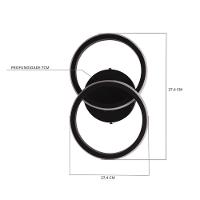 Plafon Taschibra Village Circle Led 10w 3000k Luz Amarela Bivolt Preto