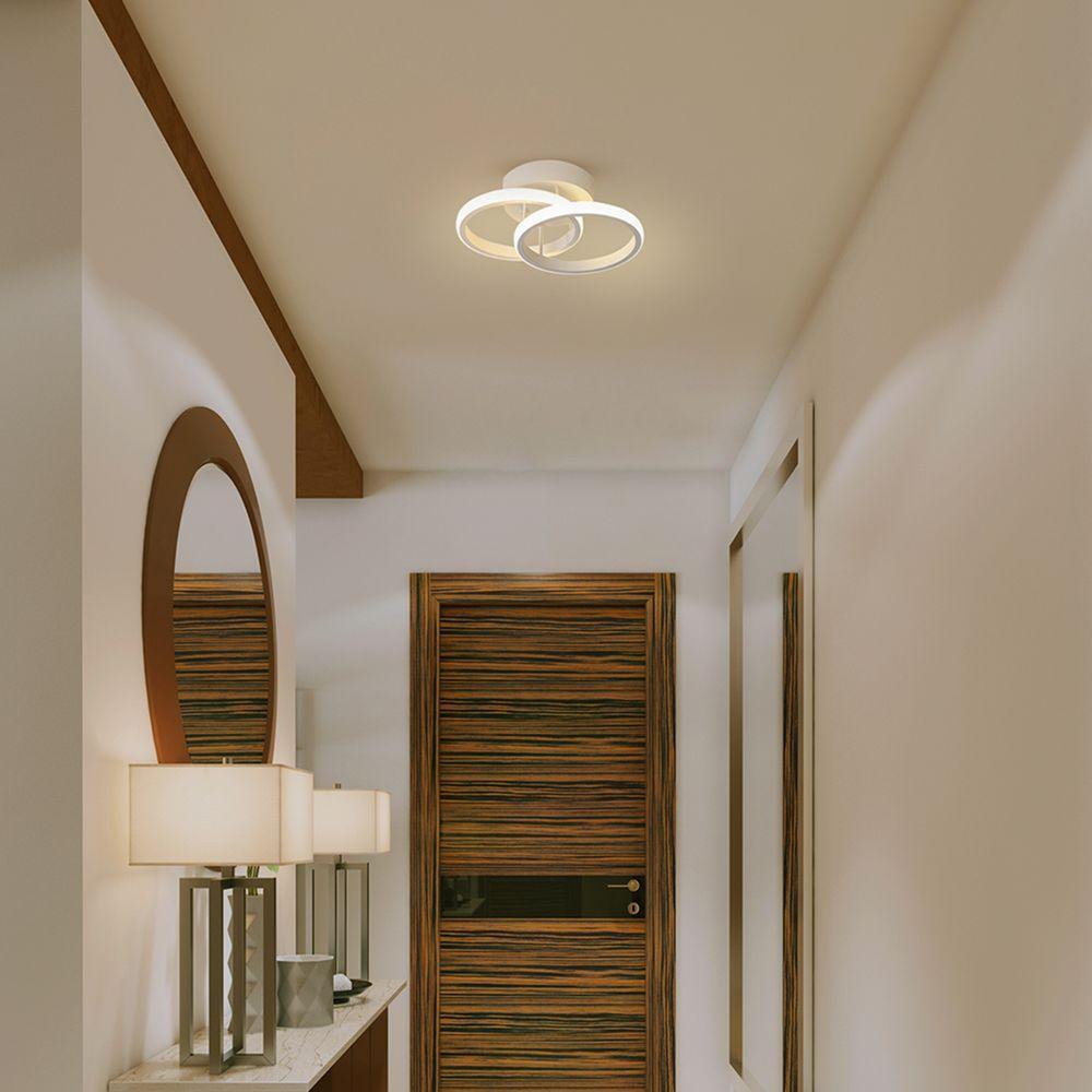 Plafon Taschibra Village Circle Led 10w 3000k Luz Amarela Bivolt Branco - 3