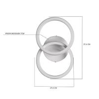 Plafon Taschibra Village Circle Led 10w 3000k Luz Amarela Bivolt Branco - 2
