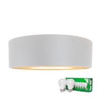 Plafon Taschibra Sushi Redondo Com 4 Lâmpadas 3000k Bivolt Branco - 2