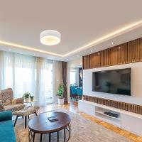 Plafon Taschibra Sushi Redondo Com 4 Lâmpadas 3000k Bivolt Branco - 3