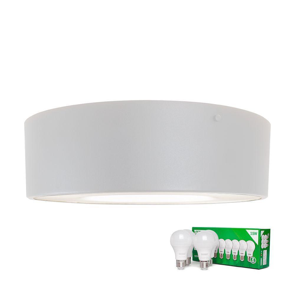 Plafon Taschibra Sushi Redondo Com 4 Lâmpadas 6500k Bivolt Branco - 1